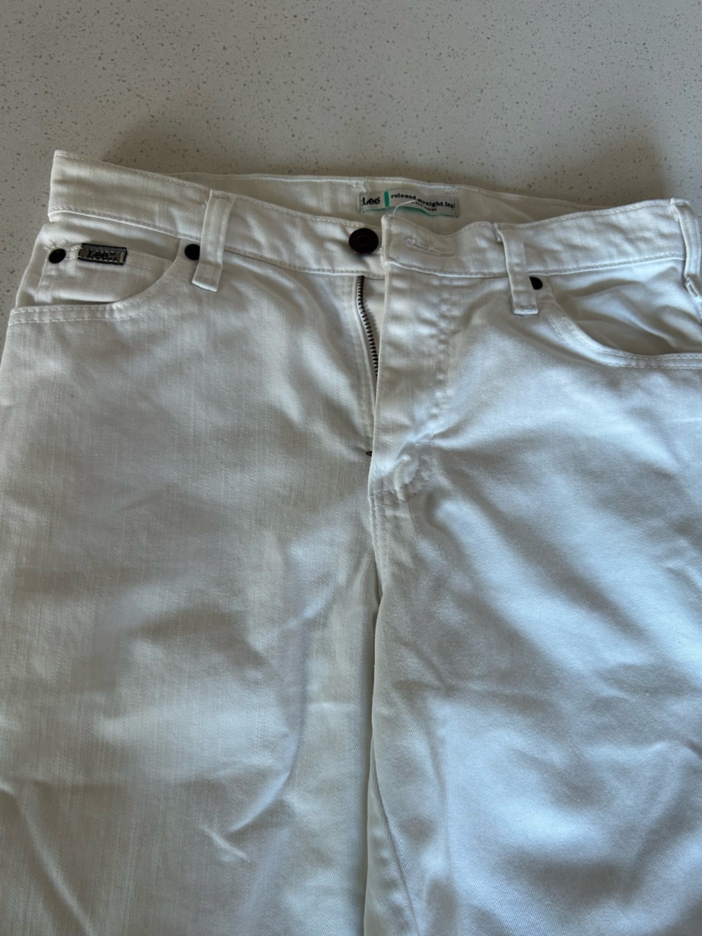 Vintage Lee Women's White Ankle Jeans